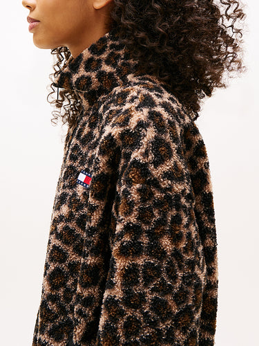 DW0DW21596 0HD | Tommy Badge Oversized Fit Fleece-Sweatshirt